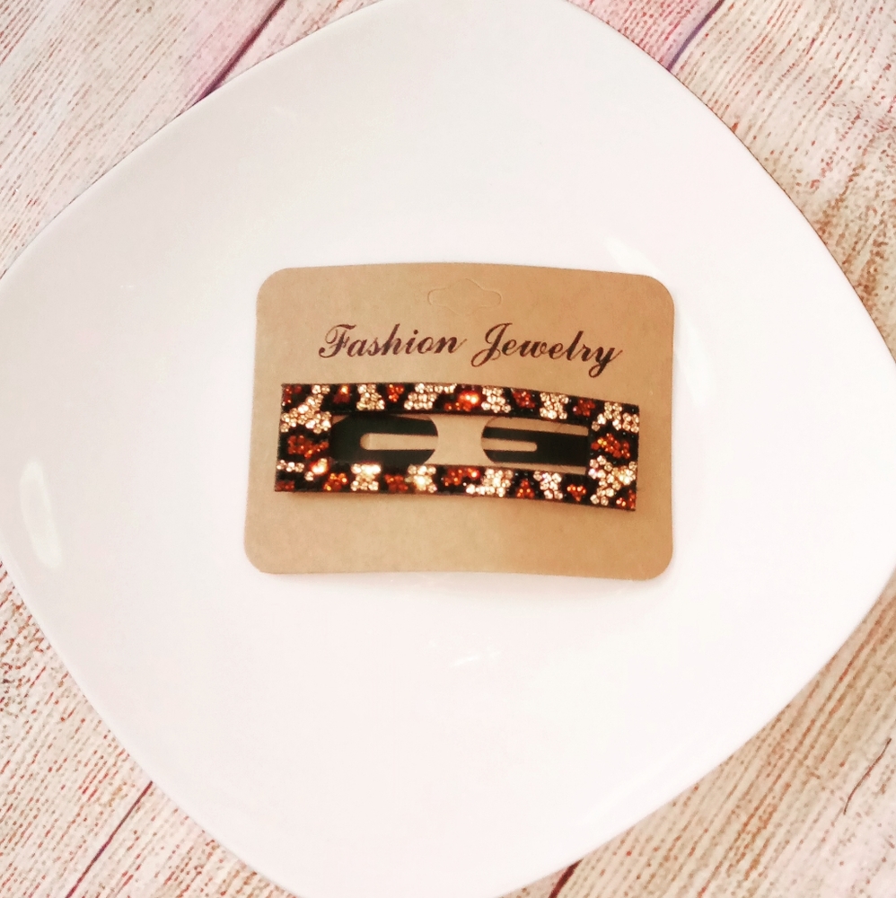 Leopard Print Hair Clip